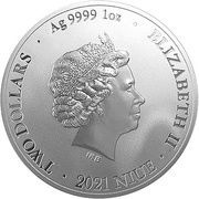 2 Dollars - Elizabeth II Captain America obverse image