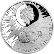 2 Dollars - Elizabeth II Yuri Gagarin obverse image