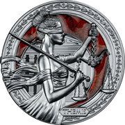 2 Dollars - Elizabeth II Themis, Niue, 2022 reverse image