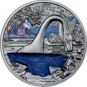 2 Dollars - Elizabeth II Nessie, Niue, 2022 reverse image