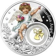 2 Dollars - Elizabeth II Guardian Angel, Niue, 2022 reverse image