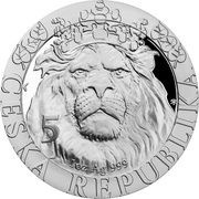 2 Dollars - Elizabeth II Czech Lion, Niue, 2022 reverse image
