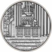 2 Dollars - Elizabeth II Hogwarts: Dumbledore's Office, Niue, 2022 reverse image