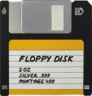 2 Dollars - Charles III Floppy Disk, Niue, 2024 reverse image