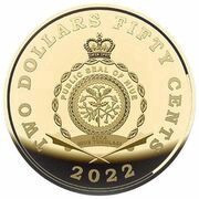 2 Dollars 50 Cents - Elizabeth II Christ Pantocrator obverse image