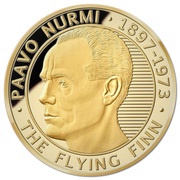 5 Dollars - Elizabeth II Paavo Nurmi, Niue, 2013 reverse image