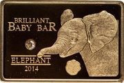 5 Dollars - Elizabeth II Elephant, Niue, 2014 reverse image