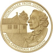 5 Dollars - Elizabeth II Hans Christian Andersen, Niue, 2018 reverse image