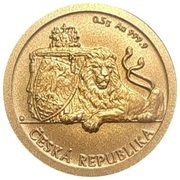 5 Dollars - Elizabeth II Czech Lion, Niue, 2019 reverse image