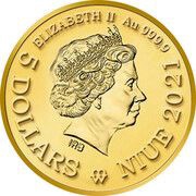 5 Dollars - Elizabeth II Hope obverse image