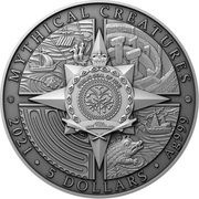 5 Dollars - Elizabeth II Kraken obverse image