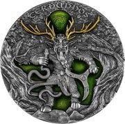 5 Dollars - Elizabeth II Cernunnos, Niue, 2022 reverse image