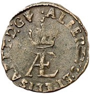2 Deniers - Albert and Isabella obverse image