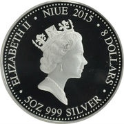 8 Dollars - Elizabeth II Year of the Goat obverse image