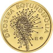 10 Dollars - Charles III Round-leaved sundew, Niue, 2023 reverse image