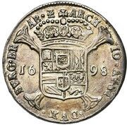 1 Schelling - Charles II, Belgium, 1698-1700 reverse image