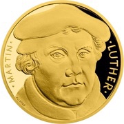 25 Dollars - Elizabeth II Martin Luther, Niue, 2017 reverse image