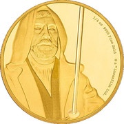 25 Dollars - Elizabeth II Obi-Wan Kenobi, Niue, 2017 reverse image