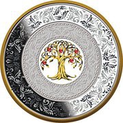 25 Dollars - Elizabeth II Tree of Luck, Niue, 2018 reverse image