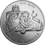 25 Dollars - Elizabeth II Czech Lion, Niue, 2018 reverse image