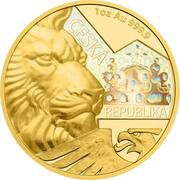 50 Dollars - Charles III Czech Lion, Niue, 2023 reverse image
