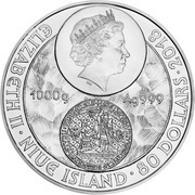 80 Dollars - Elizabeth II Charles University obverse image