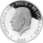 80 Dollars - Charles III Alice's Tea Party obverse image