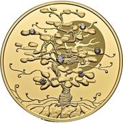 100 Dollars - Elizabeth II Tree of Luck, Niue, 2019 reverse image