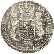 1 Ducaton - Philip IV Second bust, Brussels, Belgium, 1636-1666 reverse image