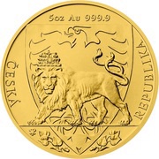 250 Dollars - Elizabeth II Czech Lion, Niue, 2020 reverse image