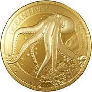 250 Dollars - Charles III Octopus, Niue, 2023 reverse image