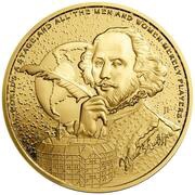 250 Dollars - Charles III William Shakespeare, Niue, 2024 reverse image
