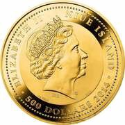 500 Dollars - Elizabeth II Canonization of John Paul II obverse image