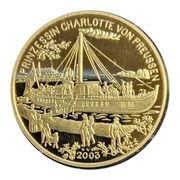 20 Won Prinzessen Charlotte, North Korea, 2003 reverse image