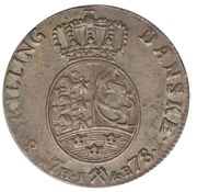 8 Skilling - Christian VII reverse image