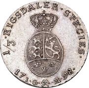 ⅓ Speciedaler - Christian VII reverse image