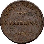 6 Skilling - Frederik VI reverse image