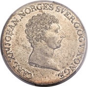1 Speciedaler - Carl XIV Johan, Norway, 1819-1824 obverse image