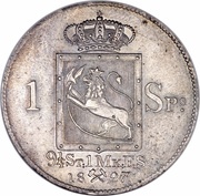 1 Speciedaler - Carl XIV Johan, Norway, 1826-1836 reverse image