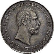 1 Speciedaler - Carl XV, Norway, 1861-1862 obverse image