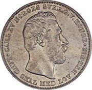 1 Speciedaler - Carl XV, Norway, 1864-1869 obverse image