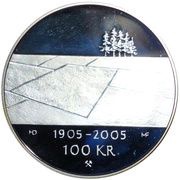 100 Kroner - Harald V Dissolution of the Union, Norway, 2003 reverse image