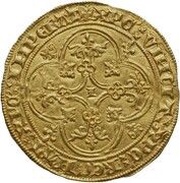 Gold Lion - John the Fearless, Belgium, 1409-1419 reverse image