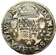 ½ Daalder "½ Philipsdaalder" - Philip II Bust left, Belgium, 1580-1592 reverse image