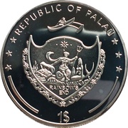 1 Dollar Santo Subito II, Palau, 2010 obverse image