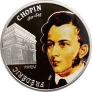 1 Dollar Frédéric Chopin: Paris, Palau, 2010 reverse image