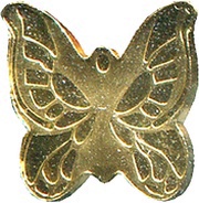 1 Dollar Butterfly, Palau, 2011 reverse image