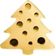 1 Dollar Golden Christmas Tree, Palau, 2018 reverse image