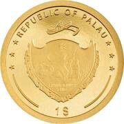 1 Dollar Four Leaf Clover 2023, Palau, 2024 obverse image