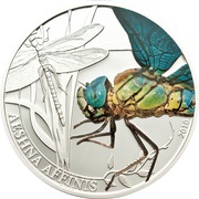 2 Dollars Dragonfly, Palau, 2010 reverse image
